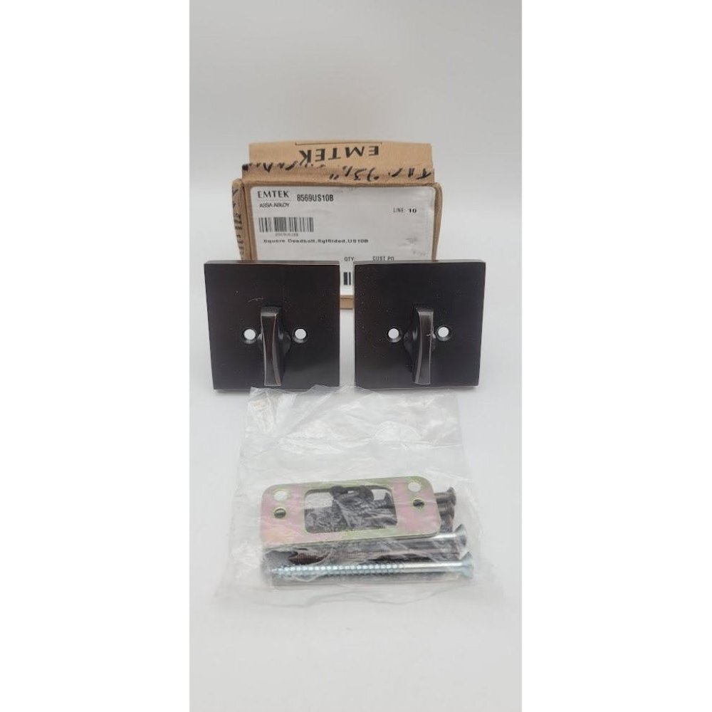 Emtek Set of 2 Square Single Sided Deadbolt